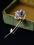 Baroque Freshwater Pearl Floral Brooch