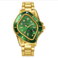 Twisted Submariner Set Alloy Steel Band Waterproof Casual Watch