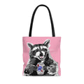 BEER BANDIT Raccoon Tote Bag Pink